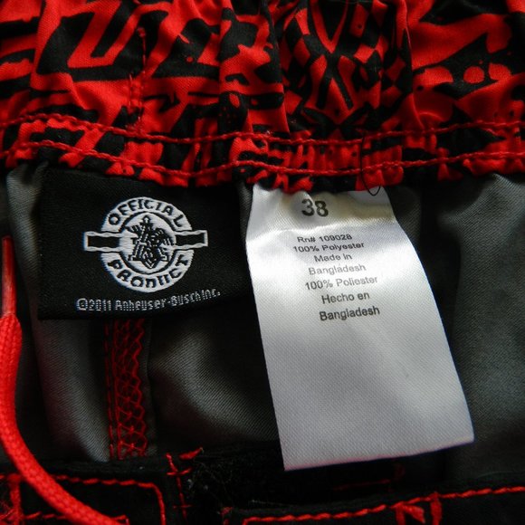 Budweiser Bud Light Mens Swim Trunk Shorts Size 38 - Picture 6 of 6